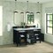 James Martin Vanities 60'' Double Vanity, Black Onyx w/ 3 CM Arctic Fall Solid Surface Top 424-V60D-BKO-3AF - alternate 3